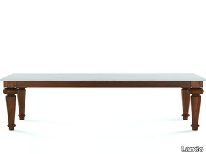 TROPEA - Rectangular solid wood dining table _ Lando