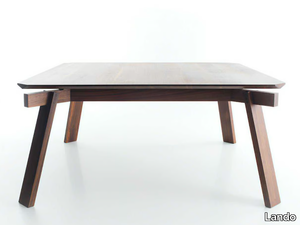 VERSO QUADRO - Square solid wood dining table _ Lando