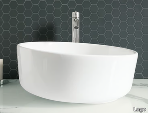 INBILICO - Countertop ceramic washbasin _ Lago