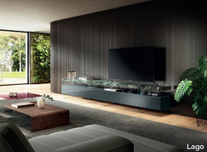 AIR - 2607 - Glass TV cabinet with drawers _ Lago