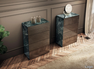 MATERIA - 2142 - Glass chest of drawers _ Lago