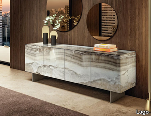 MATERIA 1003 - Glass sideboard _ Lago