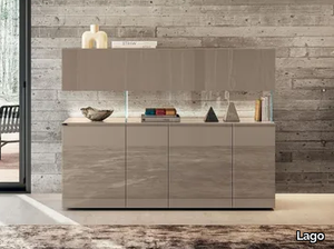 AIR - 2645 - Glass highboard with integrated lighting _ Lago