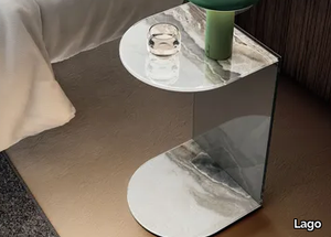 TELL - Glass bedside table _ Lago