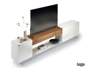 36E8 - 2655 - Wood and glass TV cabinet _ Lago