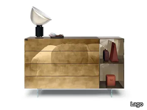 36E8 GLASS - 2625 - Glass chest of drawers _ Lago