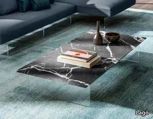 AIR XGLASS - Rectangular coffee table _ Lago