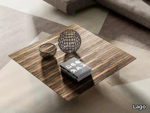 AIR XGLASS - Square coffee table _ Lago