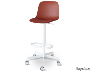 SEELA - Stool height-adjustable with castors _ Lapalma