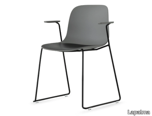 SEELA - Stackable polypropylene chair with armrests _ Lapalma