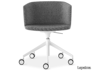 CUT - Swivel height-adjustable fabric chair with castors _ Lapalma