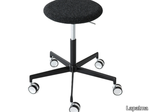 LAB - Swivel fabric office stool with 5-Spoke base _ Lapalma