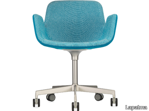 PASS - Fabric office chair with castors with 5-Spoke base _ Lapalma