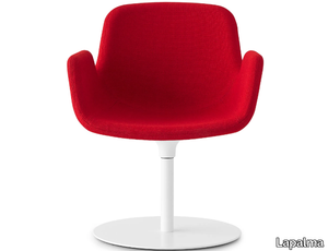 PASS - Swivel fabric chair with armrests _ Lapalma