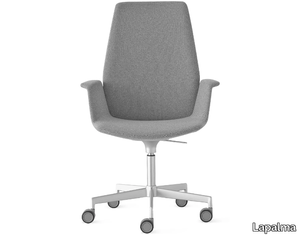 UNO - Swivel office chair with armrests with 5-Spoke base _ Lapalma