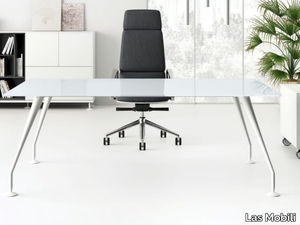 ENOSI EVO - Glass executive desk _ Las Mobili