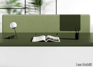 FIL ROUGE - Sound absorbing fabric desktop partition _ Las Mobili