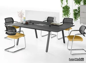 5TH ELEMENT - Rectangular meeting table with cable management _ Las Mobili