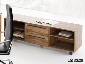 EOS - Low wooden office storage unit _ Las Mobili