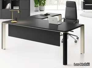 IULIO - L-shaped wooden office desk _ Las Mobili