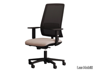 STAR - Height-adjustable fabric office chair with armrests _ Las Mobili