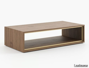 NILO - Low rectangular wooden coffee table _ Laskasas