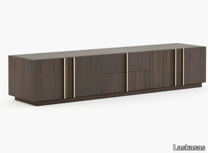 MACAU - Low wooden TV cabinet with drawers _ Laskasas