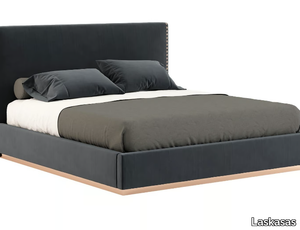 MARLIN - Upholstered leather bed with upholstered headboard _ Laskasas