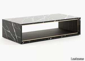 NILO - Rectangular marble coffee table _ Laskasas