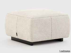 BENNER - Upholstered square fabric pouf _ Laskasas