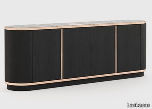 BROWN - Ash sideboard with doors _ Laskasas