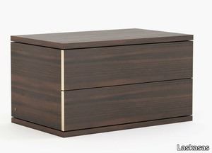 CAIRO - Rectangular wooden bedside table with drawers _ Laskasas