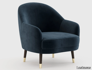 COSY - Velvet armchair with armrests _ Laskasas