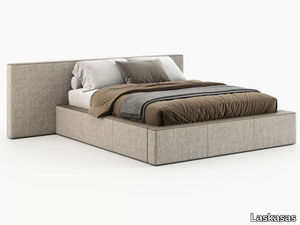 DANGAR - Fabric double bed with upholstered headboard _ Laskasas