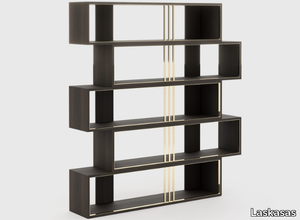 EMY - Open modular oak bookcase _ Laskasas