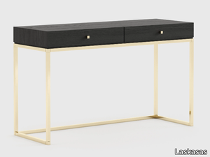 ESTER - Stainless steel and wood dressing table _ Laskasas