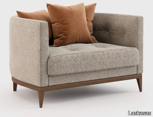 HAROLD - Linen armchair with armrests _ Laskasas