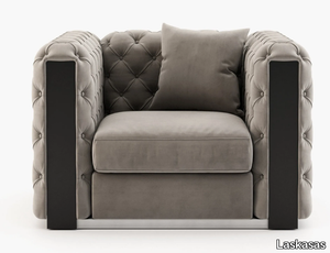 JEAN - Tufted leather armchair _ Laskasas