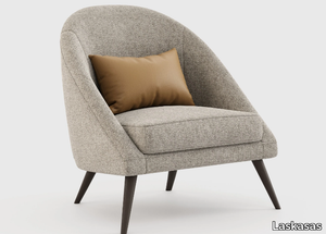 JOE - Upholstered linen armchair _ Laskasas