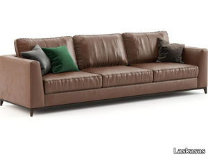 LONDON - 3 seater leather sofa _ Laskasas