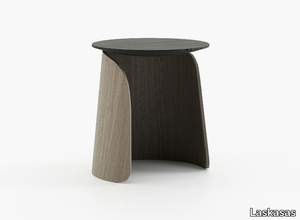 ORWELL - Round wooden side table _ Laskasas