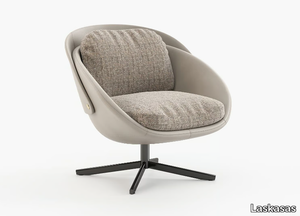 GEORGE - Swivel armchair with 4-spoke base _ Laskasas