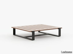 SALIM - Rectangular wooden garden side table _ Laskasas