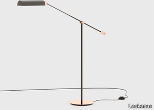 RANDOLPH - Reading stainless steel floor lamp _ Laskasas