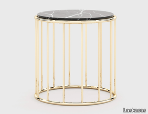 STILL - Round stainless steel coffee table for living room _ Laskasas