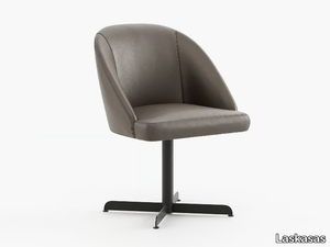 LOREN - Upholstered with 4-spoke base leather chair _ Laskasas