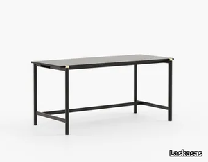 BELGRADO - Rectangular wooden writing desk with drawers _ Laskasas