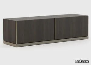 PAM - Low oak TV cabinet with flap doors _ Laskasas