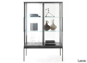 GALERIST - Glass and aluminium display cabinet _ Lema