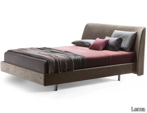 EDEL - Double bed with upholstered headboard _ Lema